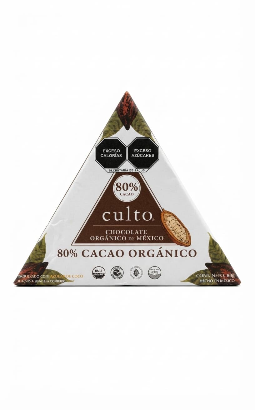 80% cacao by culto., Mexico 80%